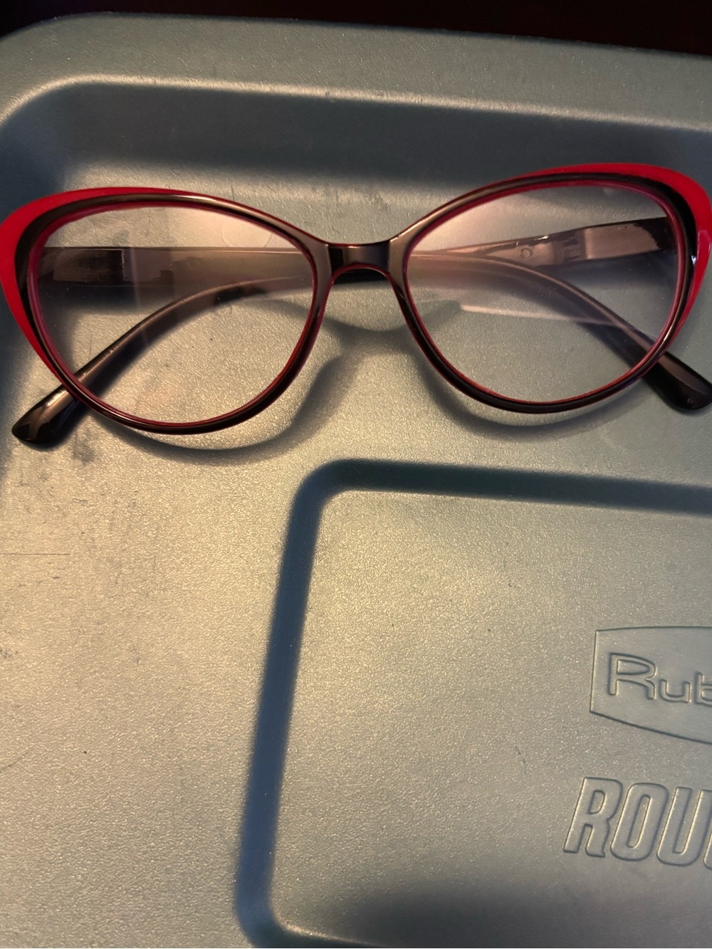 Red Retro Cat Eye Blue Light Glasses